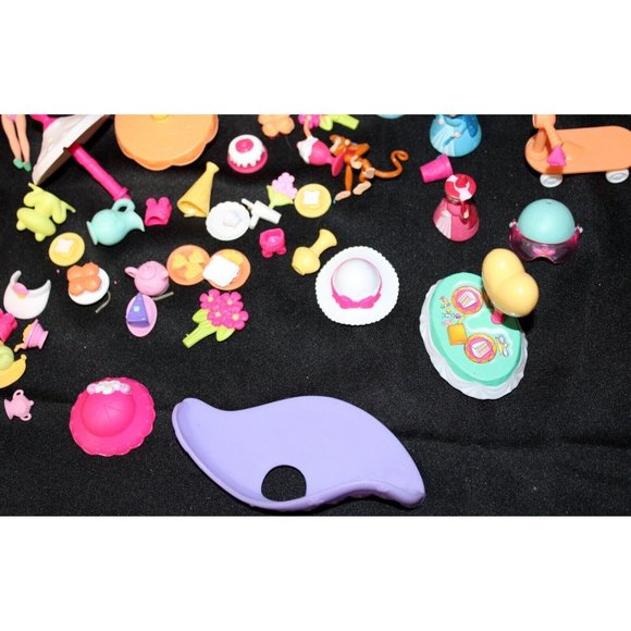 72 Pc Large Doll Lot LPS MLP Polly Pocket Disney Barbie Tea Party Picnic Fairy - Picture 6 of 9